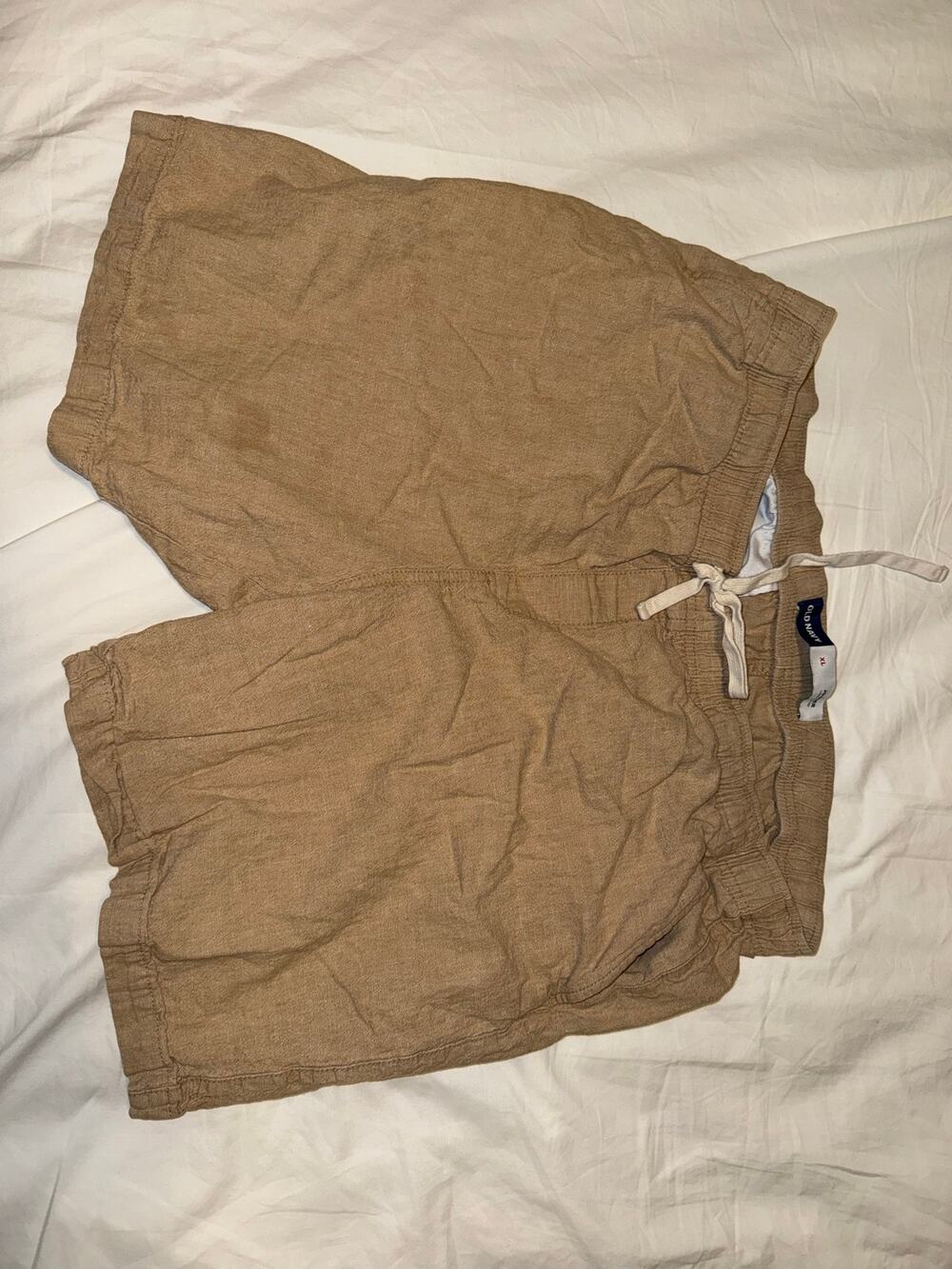 Old Navy Men’s Jogger Shorts – Size XL – Tan/Brown – Gently Used